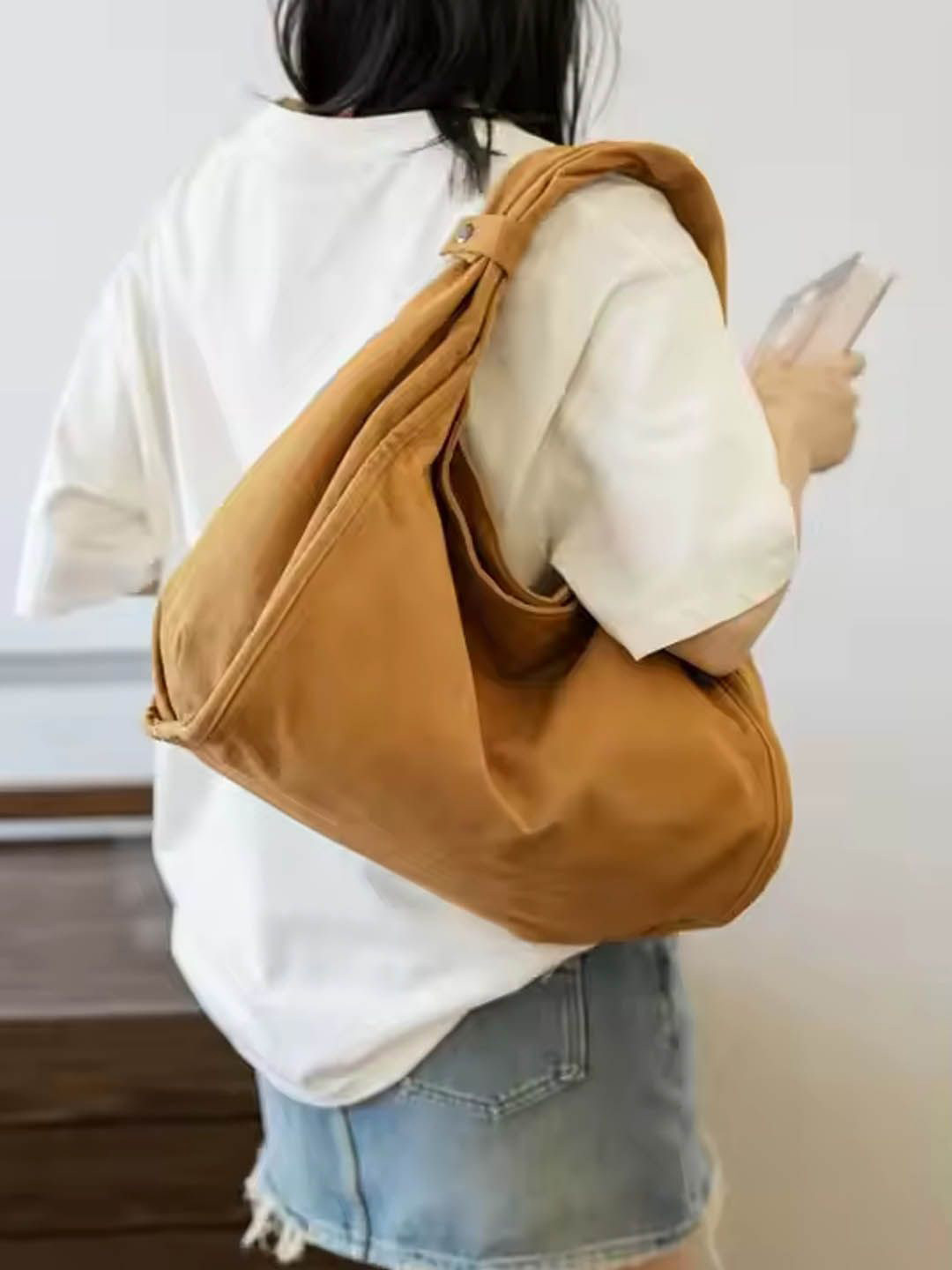

StyleCast Oversized Structured Shoulder Bag, Brown