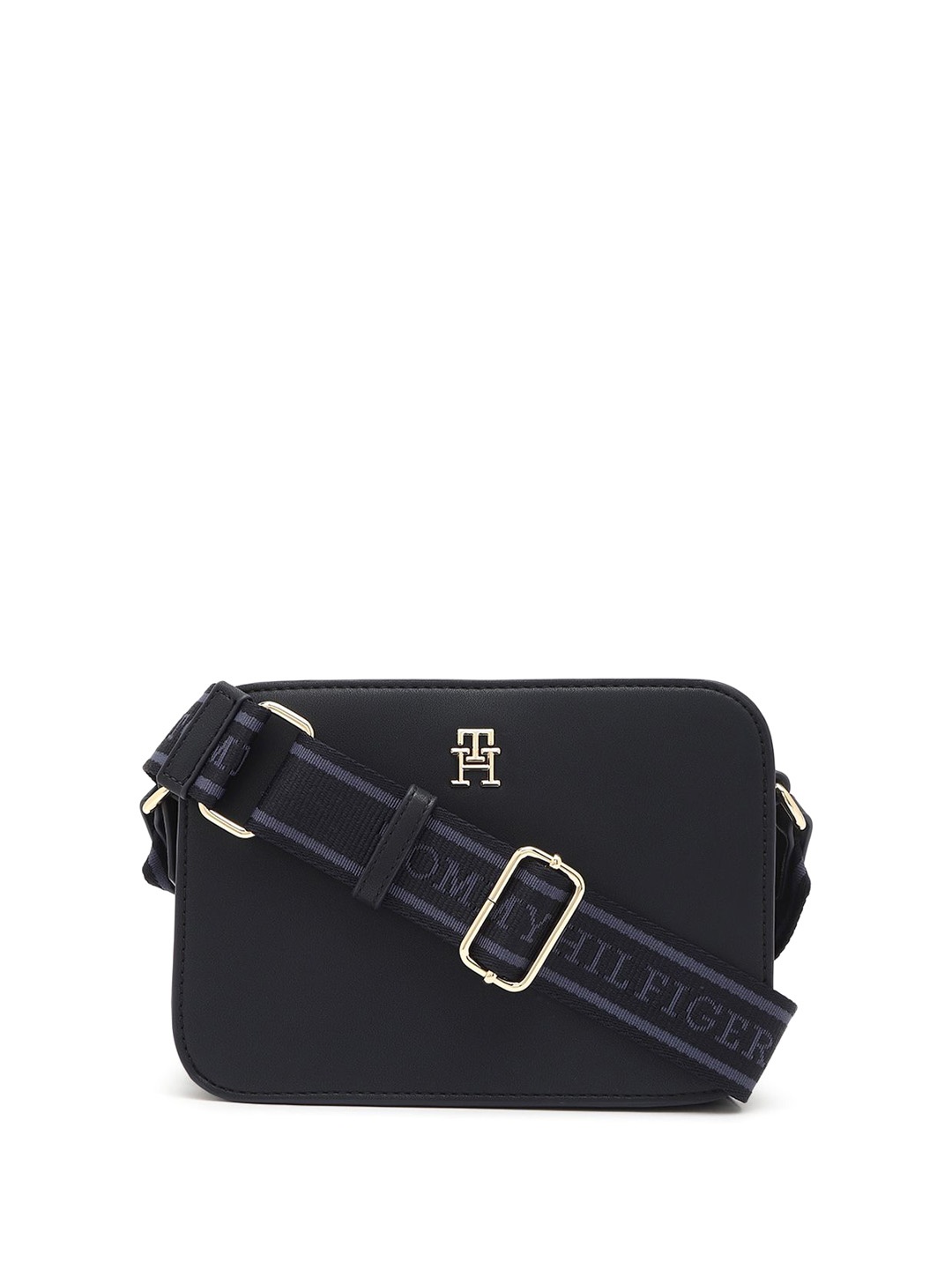 

Tommy Hilfiger PU Structured Sling Bag, Blue