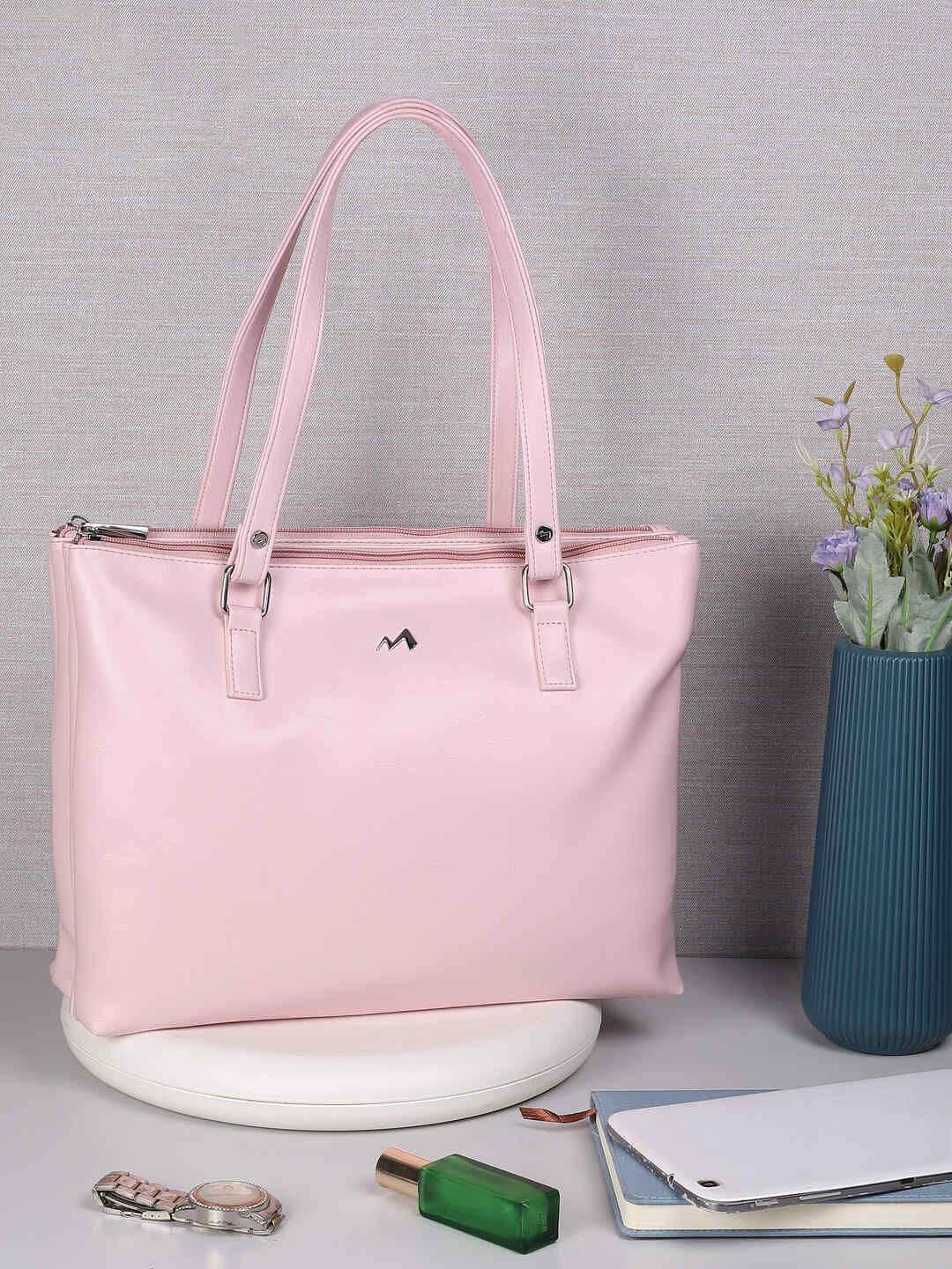 

Metro PU Oversized Bucket Shoulder Bag with Tasselled, Pink