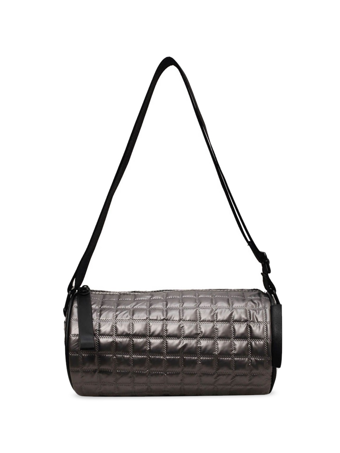 

StyleCast Textured Bowling Handheld Bag with Quilted, Grey