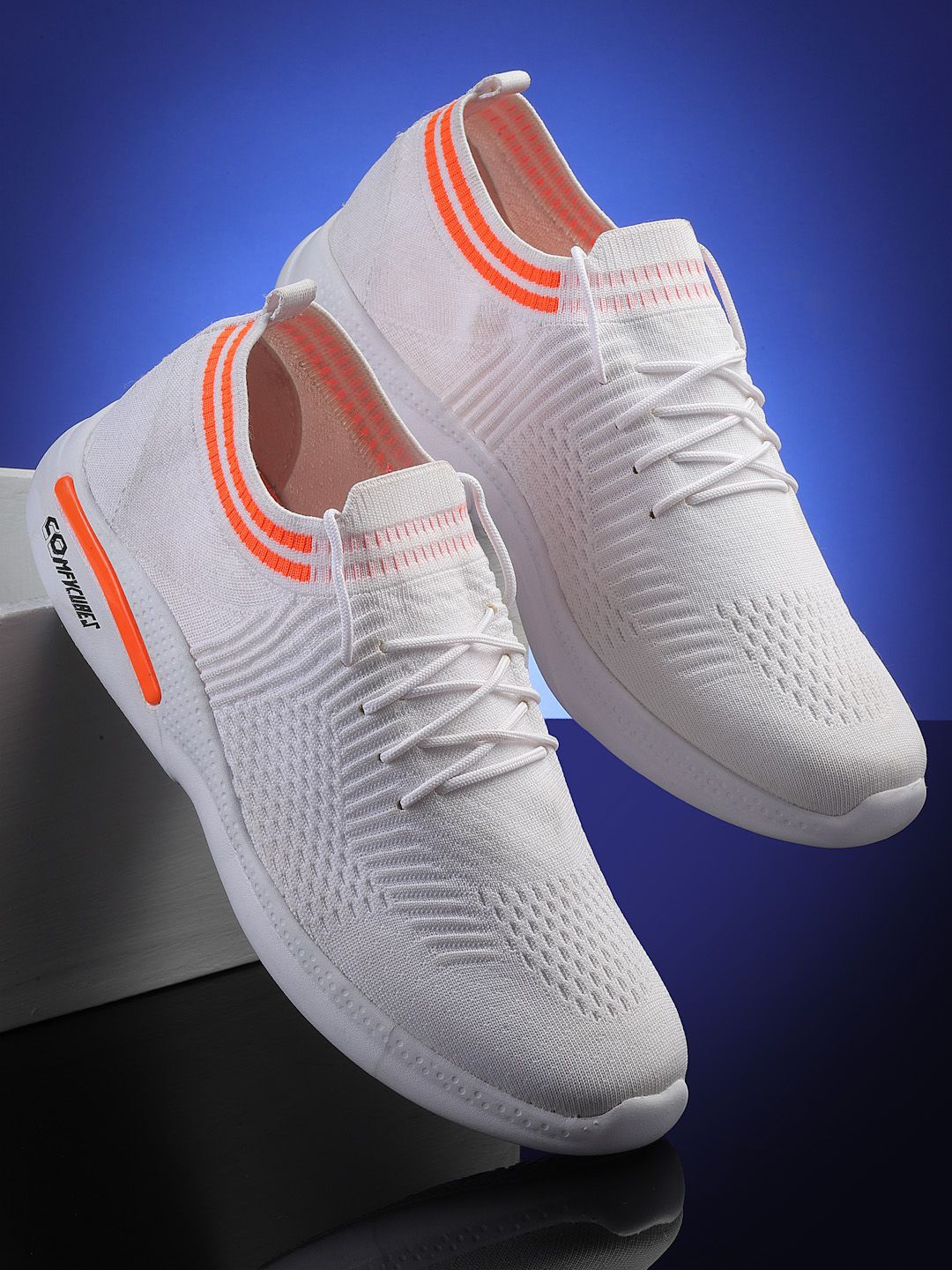 

KANGAROOZ Men Mesh Running Abzorb Sports Shoes, White