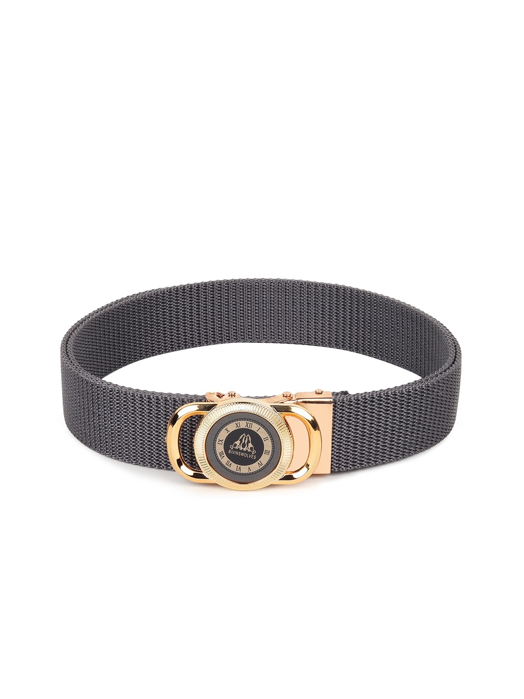 

Metronaut Men Textured Formal Belt, Grey