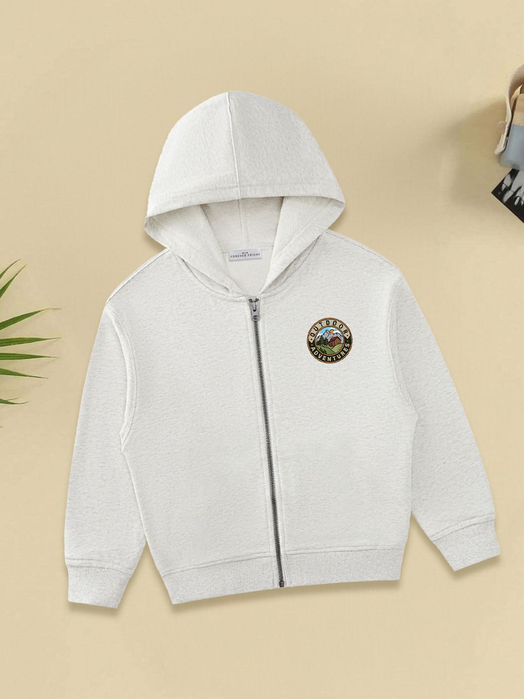 

FOREVER FRIDAY Boys Hooded Pure Cotton Sweatshirt, Grey