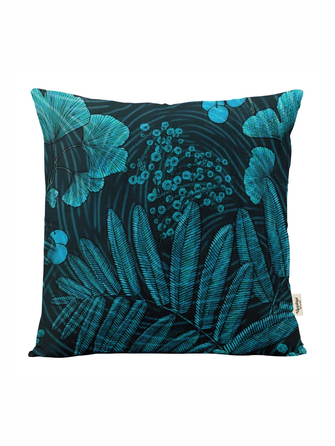 

Vargottam Blue Set of 5 Floral Square Cushion Covers
