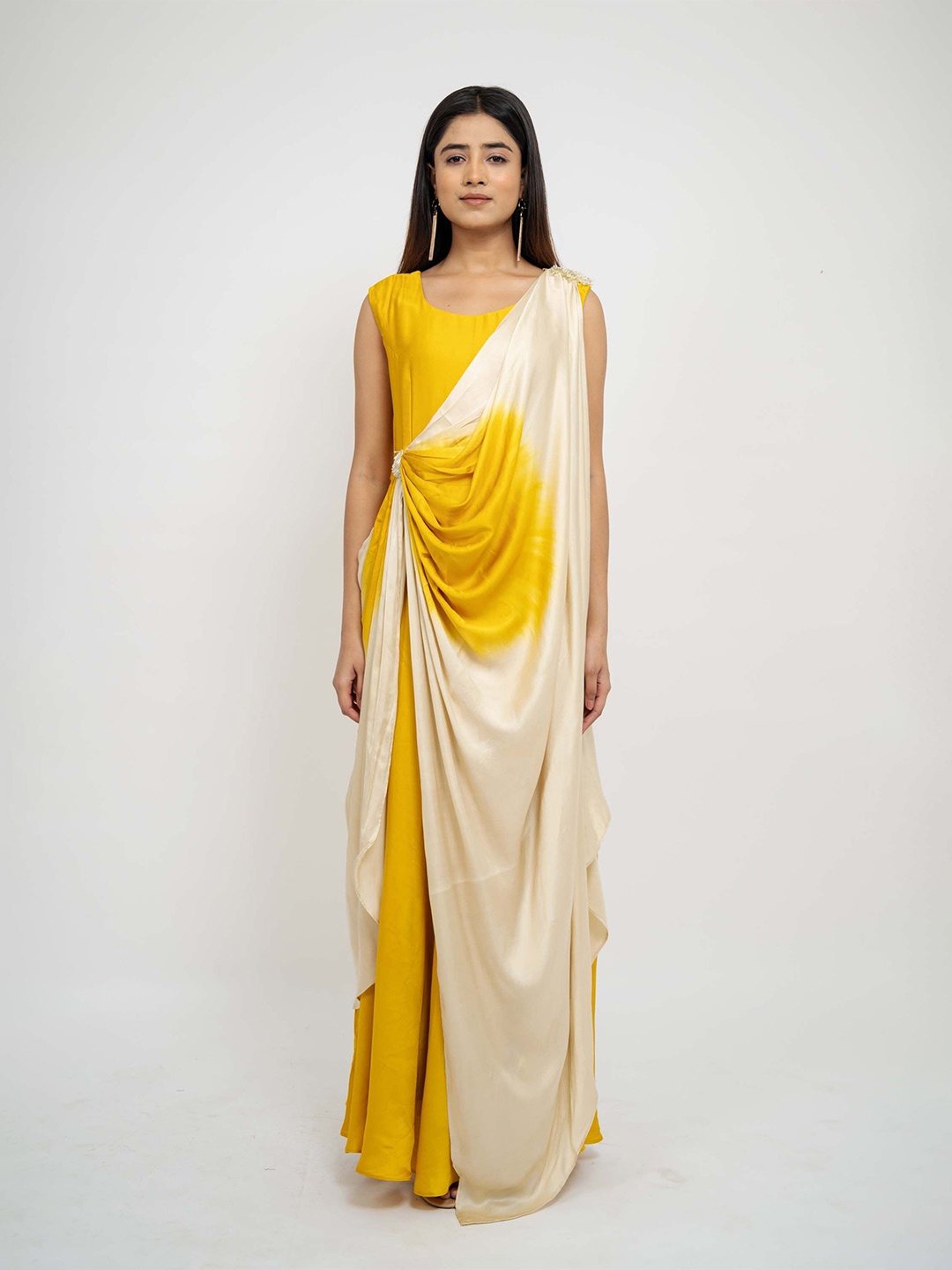 

AFFAIRE'S BY LEVELL5 Dyed Maxi Dress, Yellow