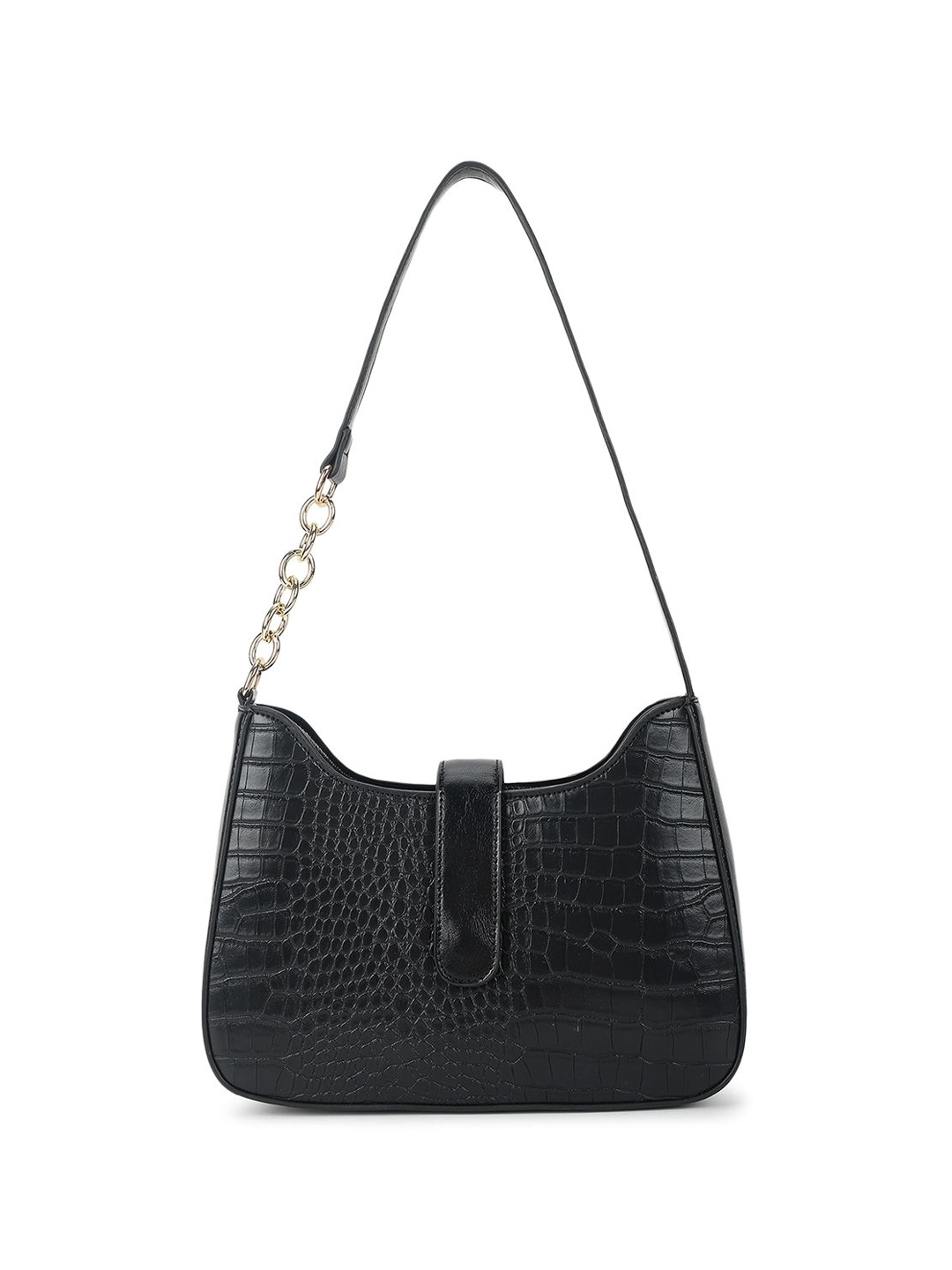 

Fastrack PU Bucket Shoulder Bag with Tasselled, Black