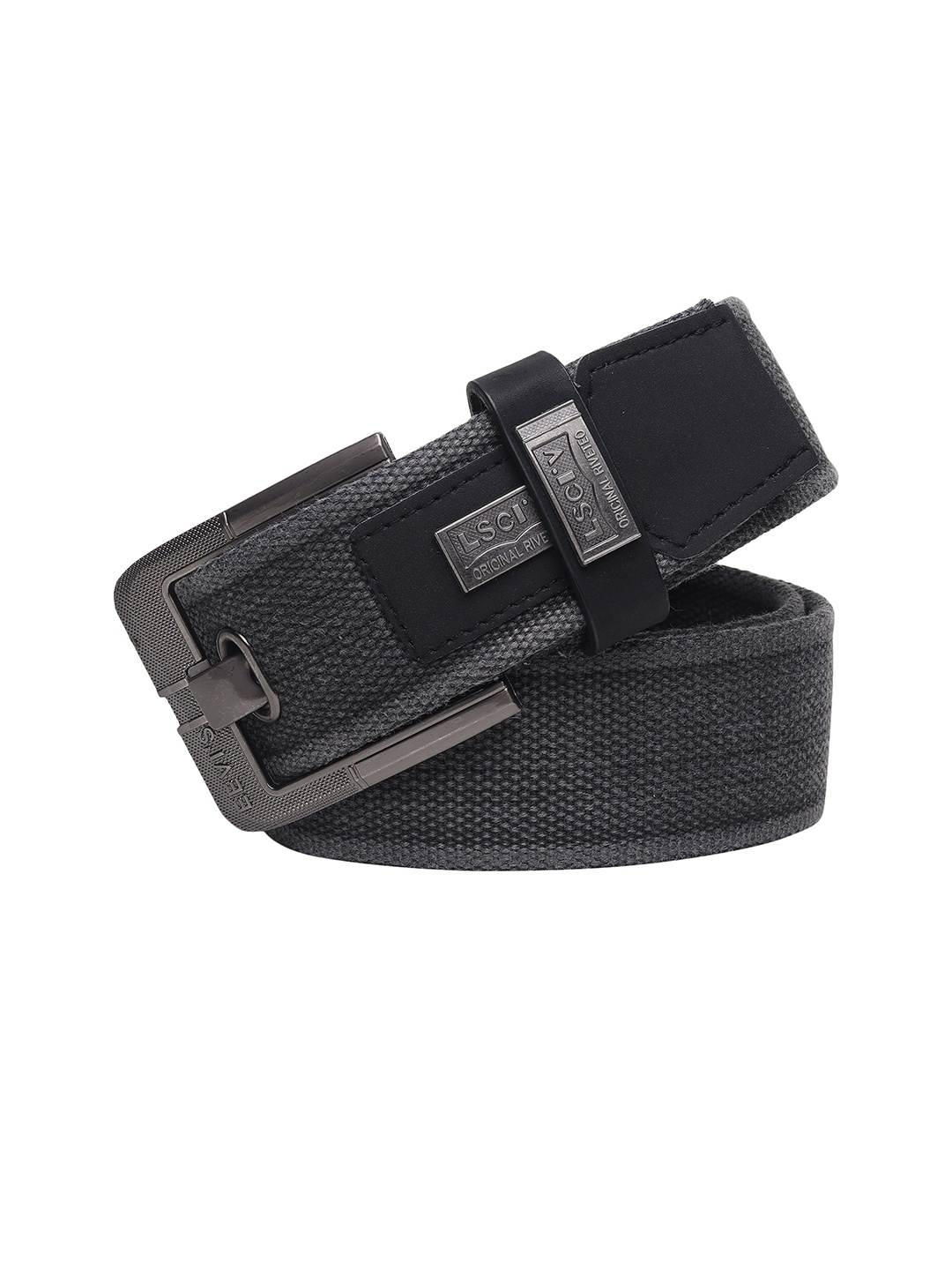 

Metronaut Men Woven Design Belt, Grey