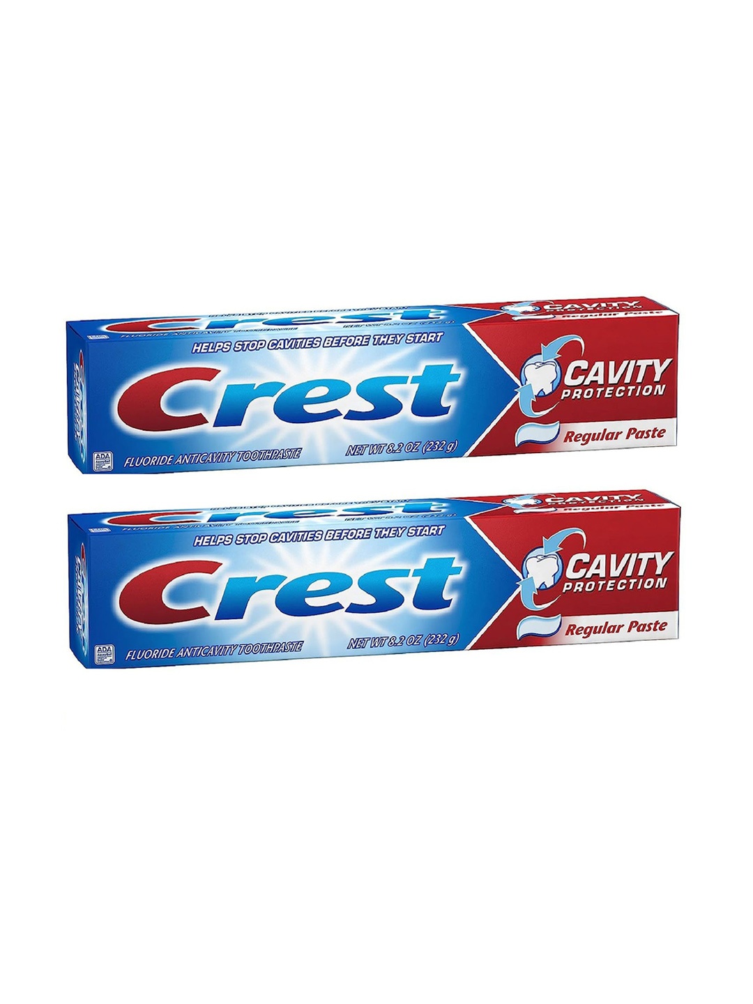 

Crest Set Of 2 Cavity Protection Fluoride Toothpaste - 232 g Each, White