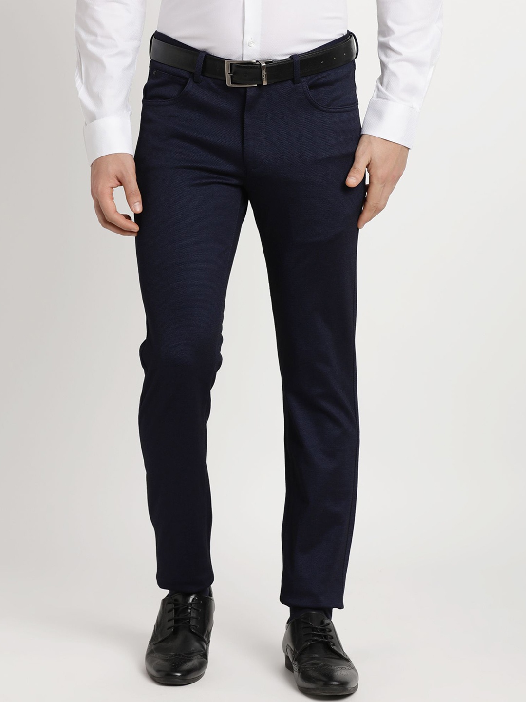 

Turtle Men Classic Skinny Fit Chinos Trousers, Blue