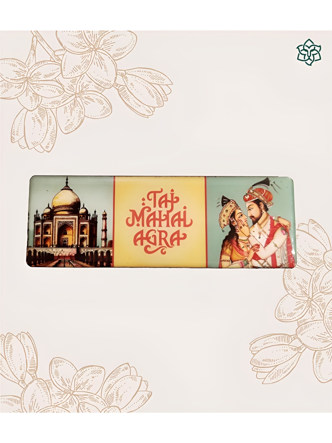 

MAATIR DESIGNS Red & Yellow Printed Long Taj Magnet