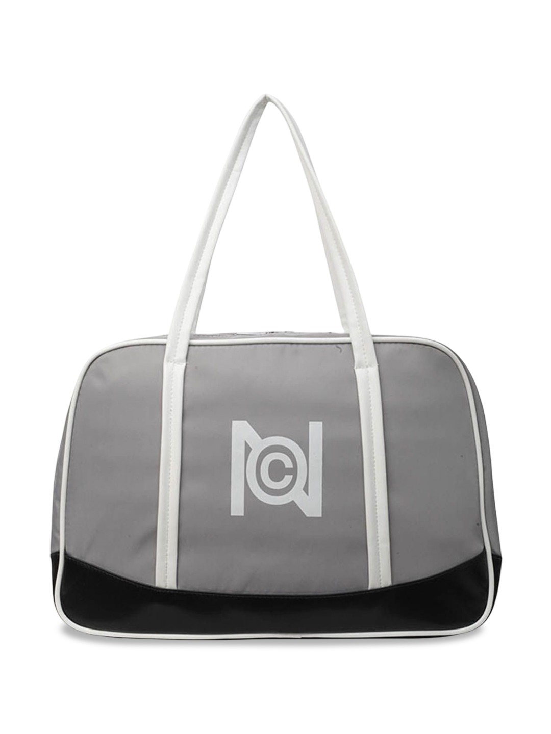 

StyleCast Colourblocked Structured Handheld Bag with Applique, Grey