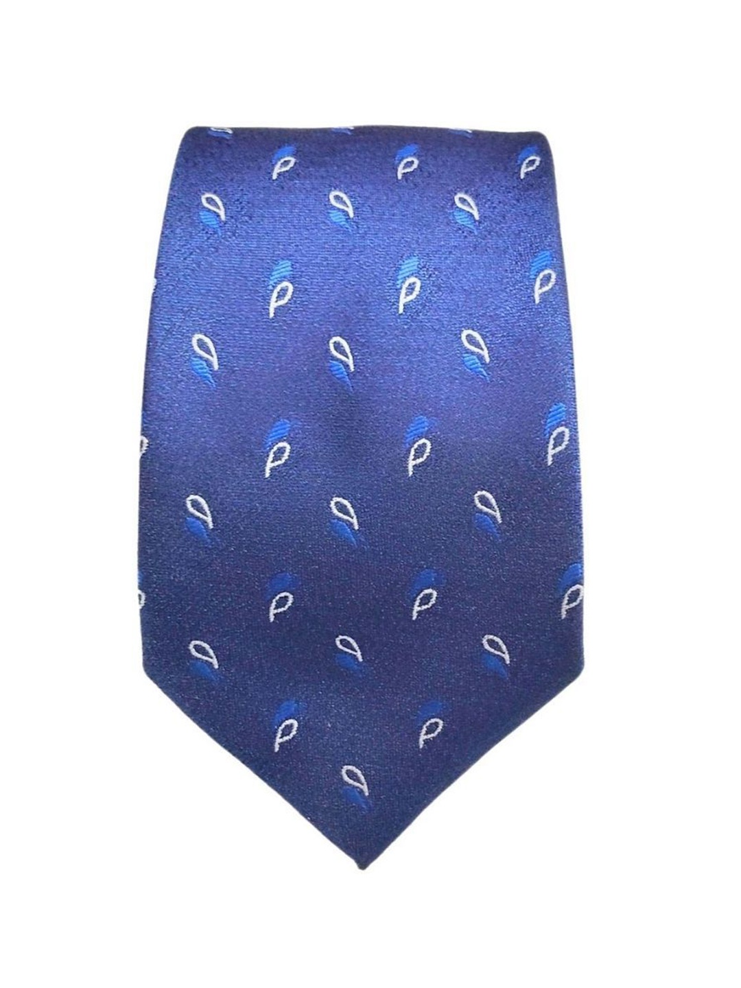 

Blacksmith Men Woven Design Broad Tie, Blue