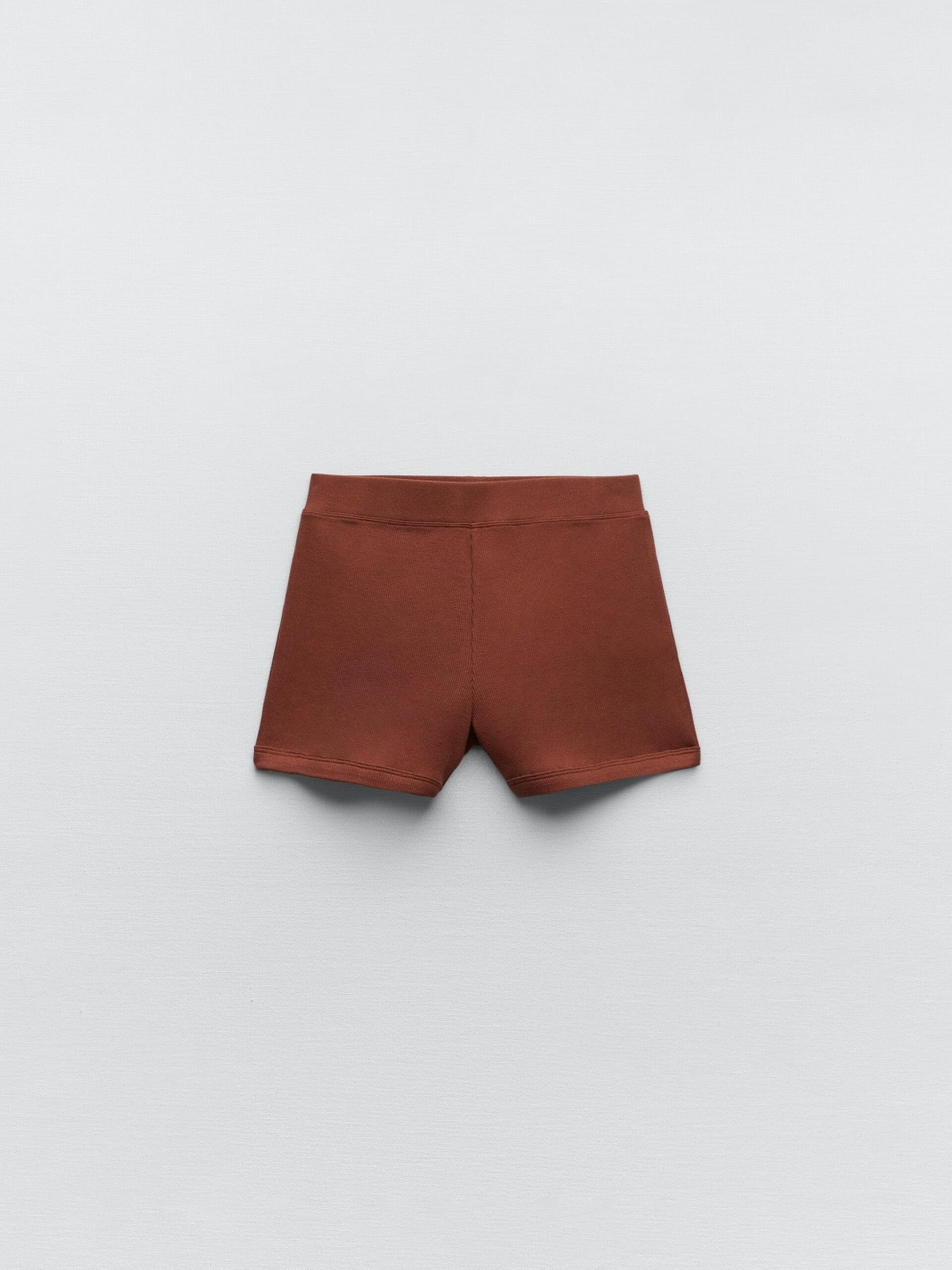 

ZARA Unisex White Shorts, Brown