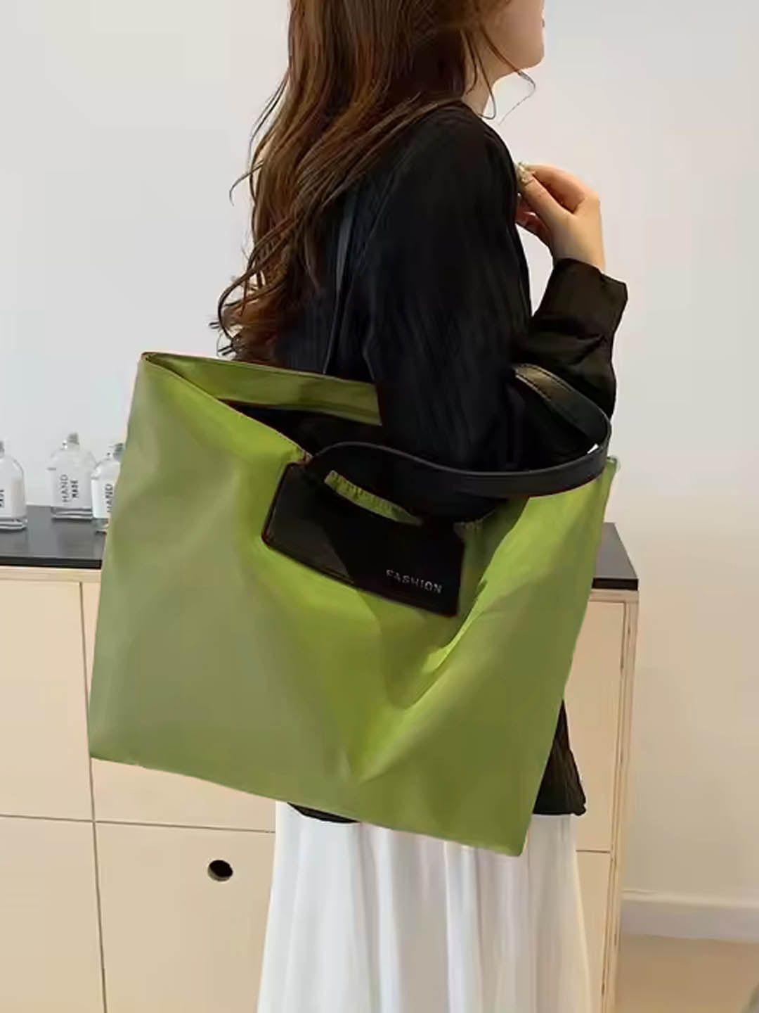 

StyleCast Structured Handheld Bag with Quilted, Green