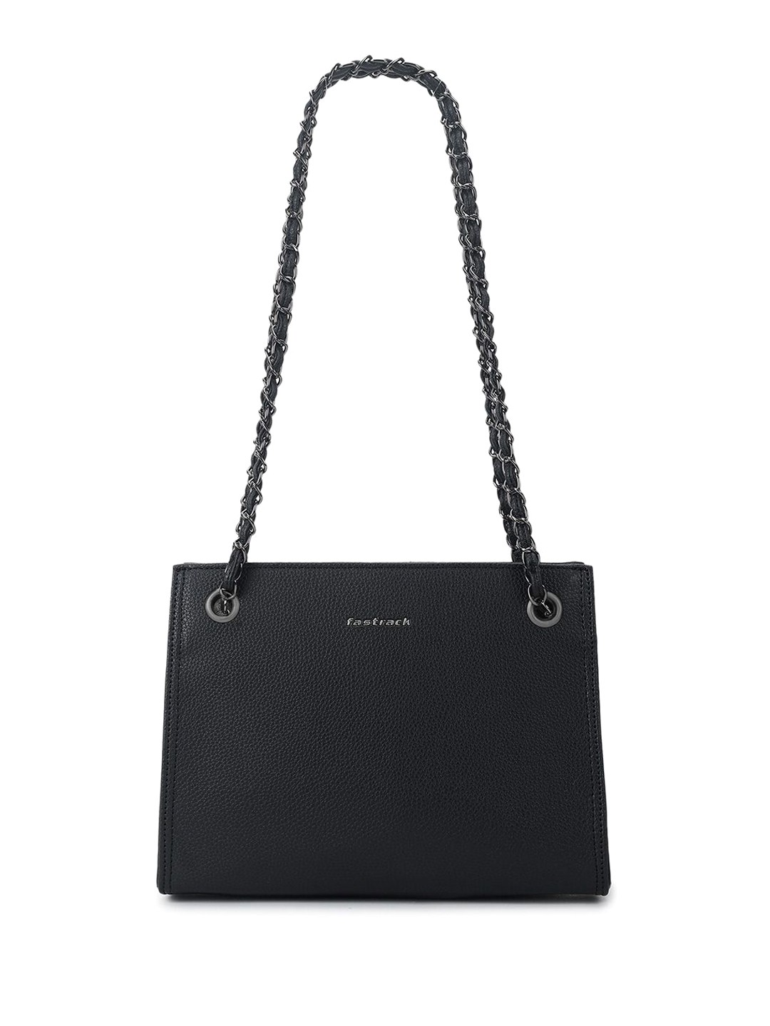 

Fastrack PU Half Moon Shoulder Bag with Quilted, Black