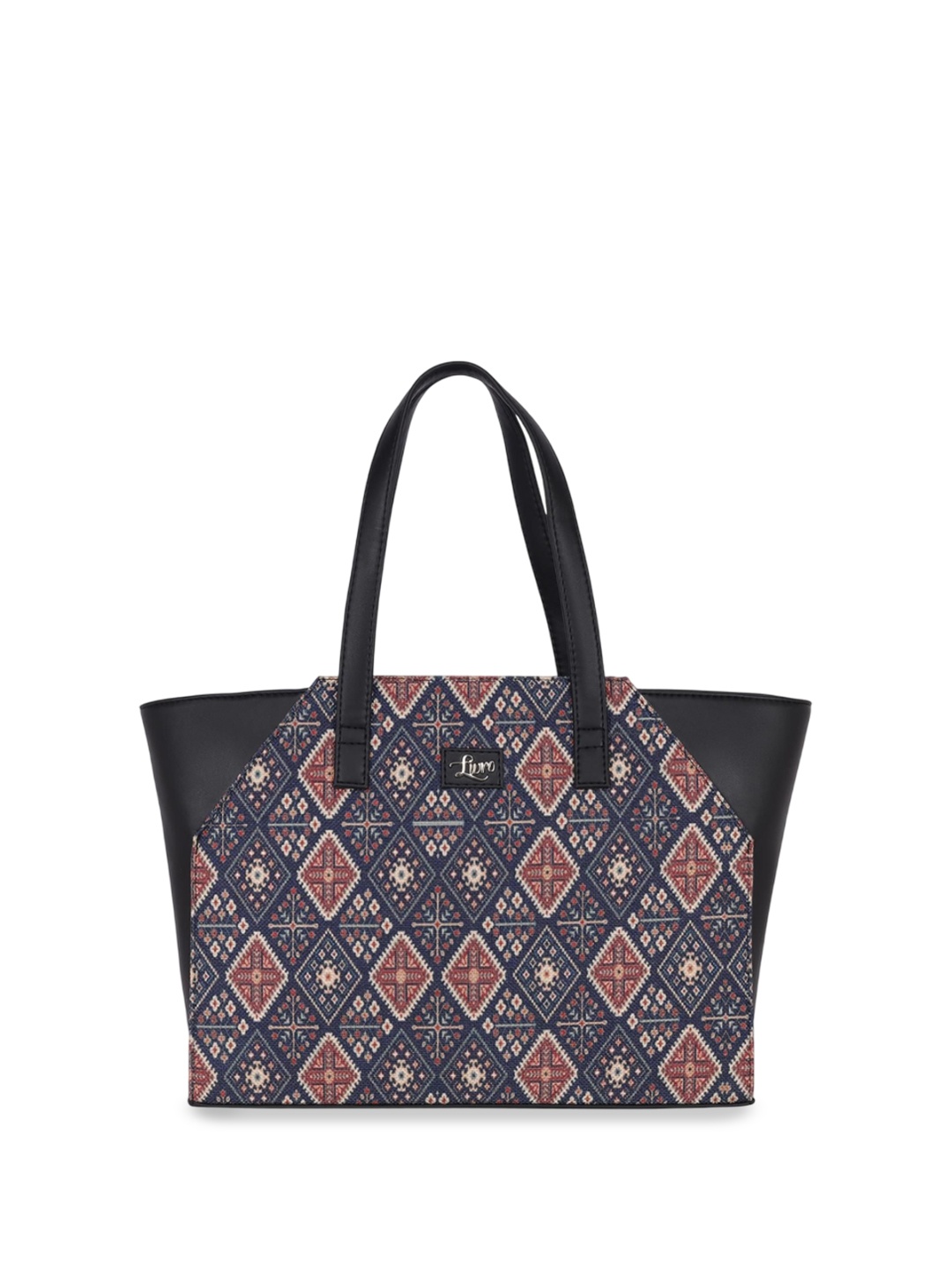 

LIVRO Floral Shopper Tote Bag, Black