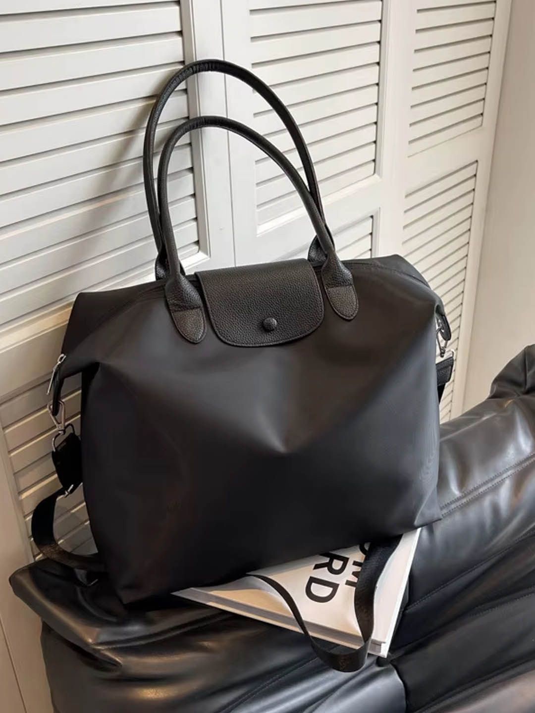 

StyleCast Structured Shoulder Bag with Tasselled, Black