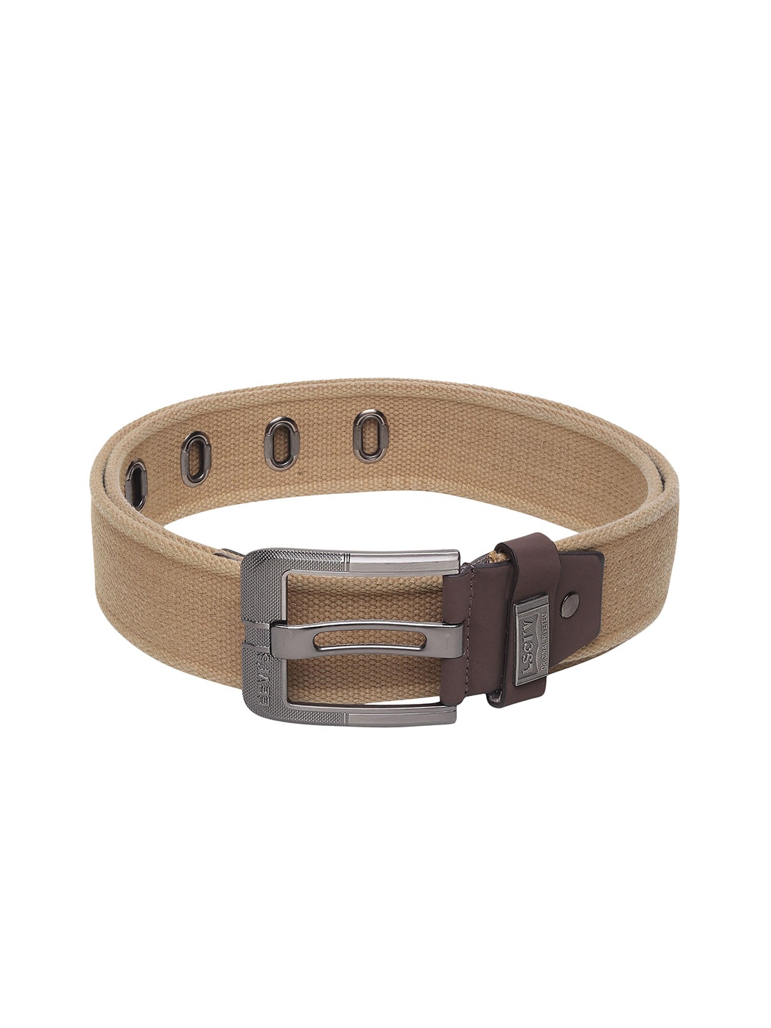 

Metronaut Men Textured Belt, Cream