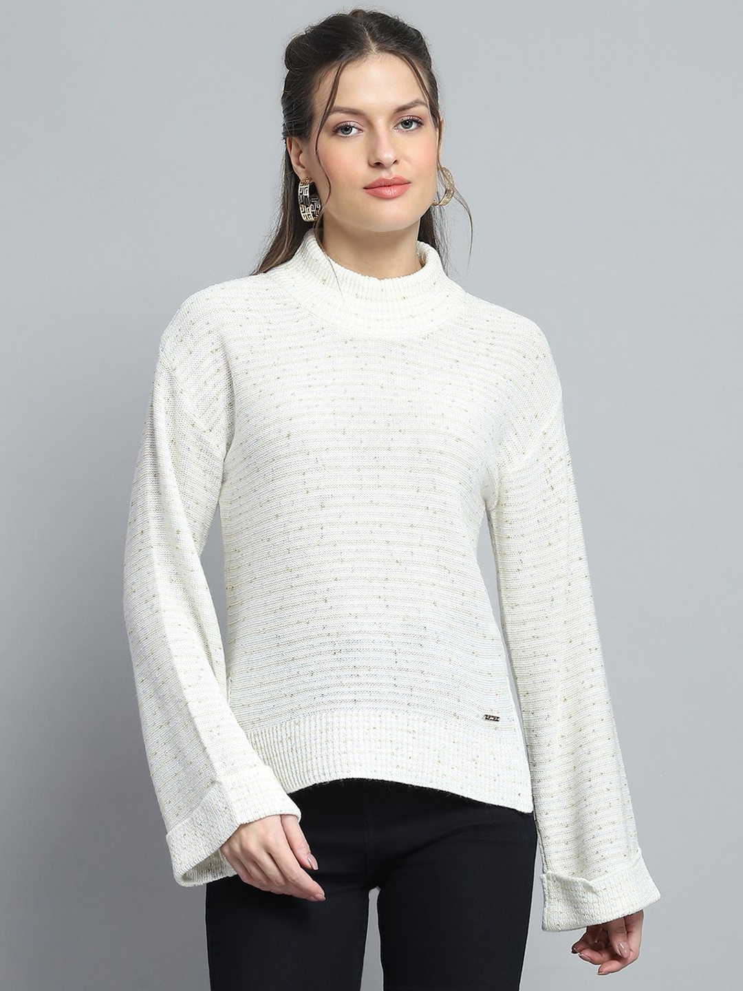 

Monte Carlo Women Woollen Top, Off white