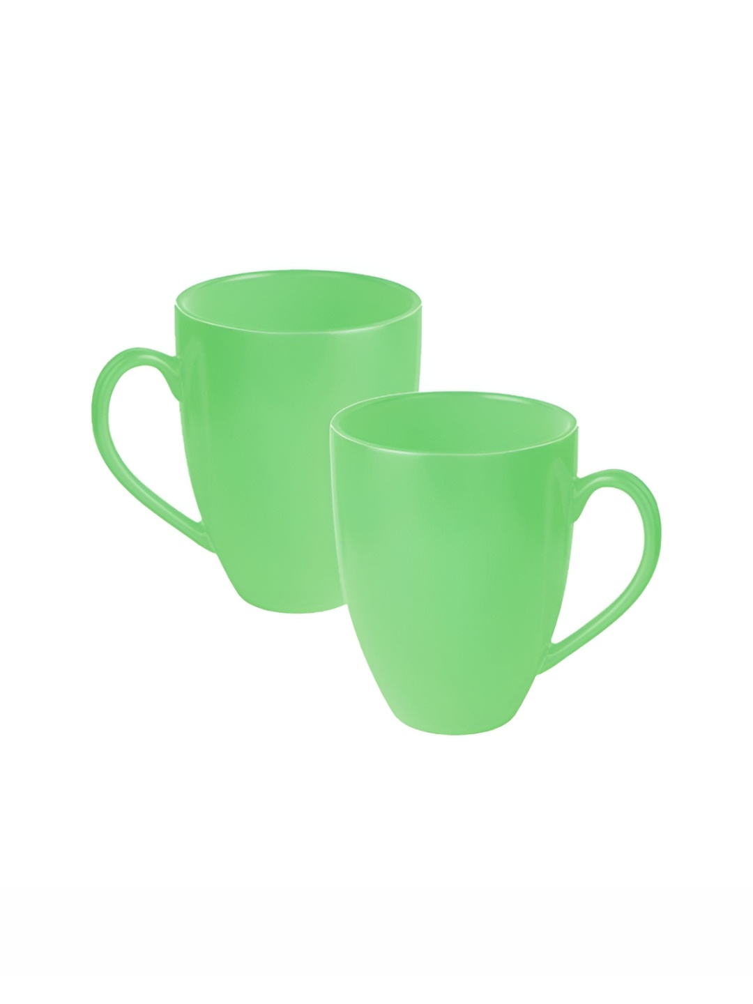 

Home Decor Expert Green 2 Pieces Microwave Safe Glossy Ceramic Mugs