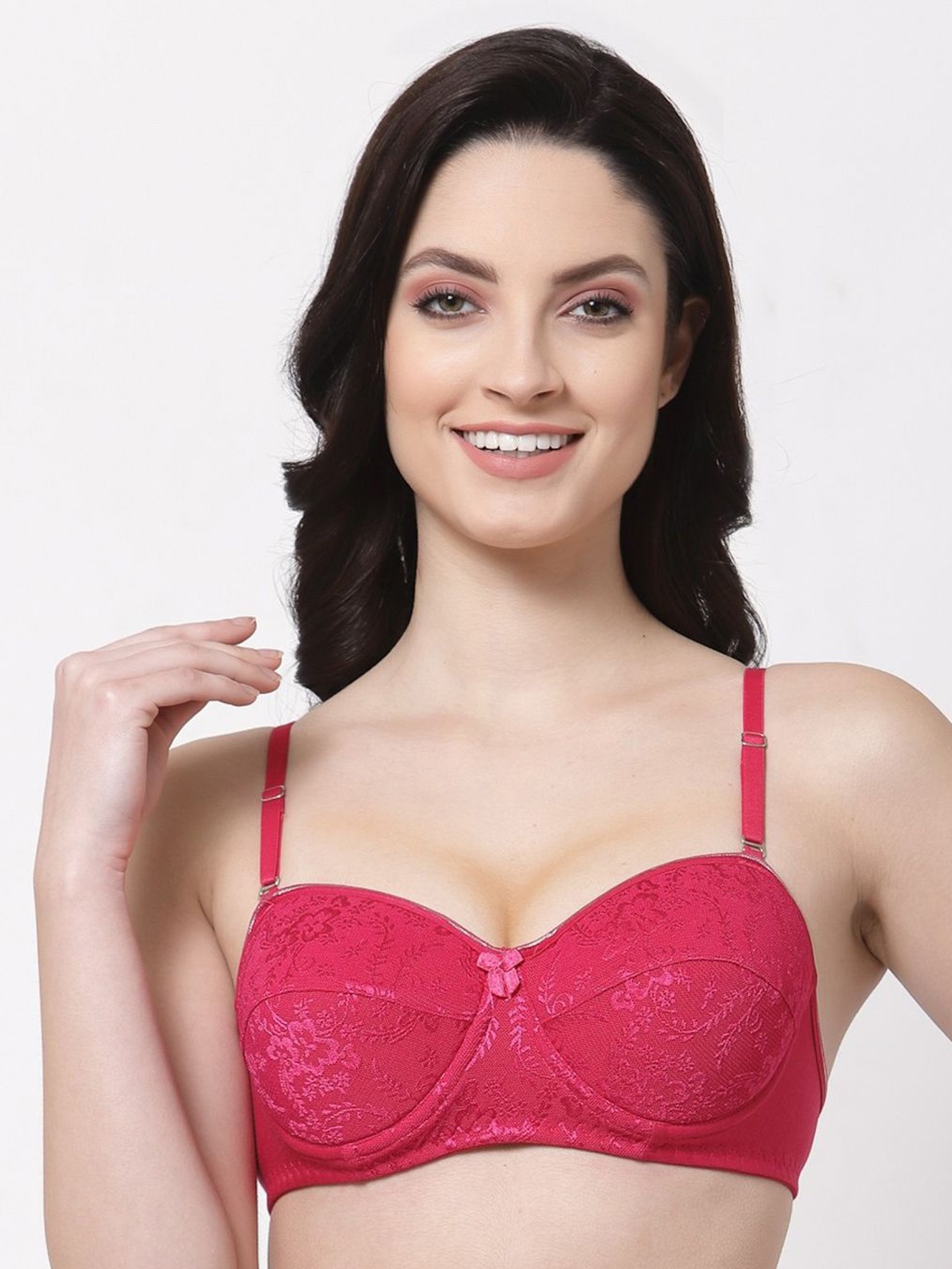 

SHYAM SONS FLAIR Bralette Bra Full Coverage Lightly Padded, Pink