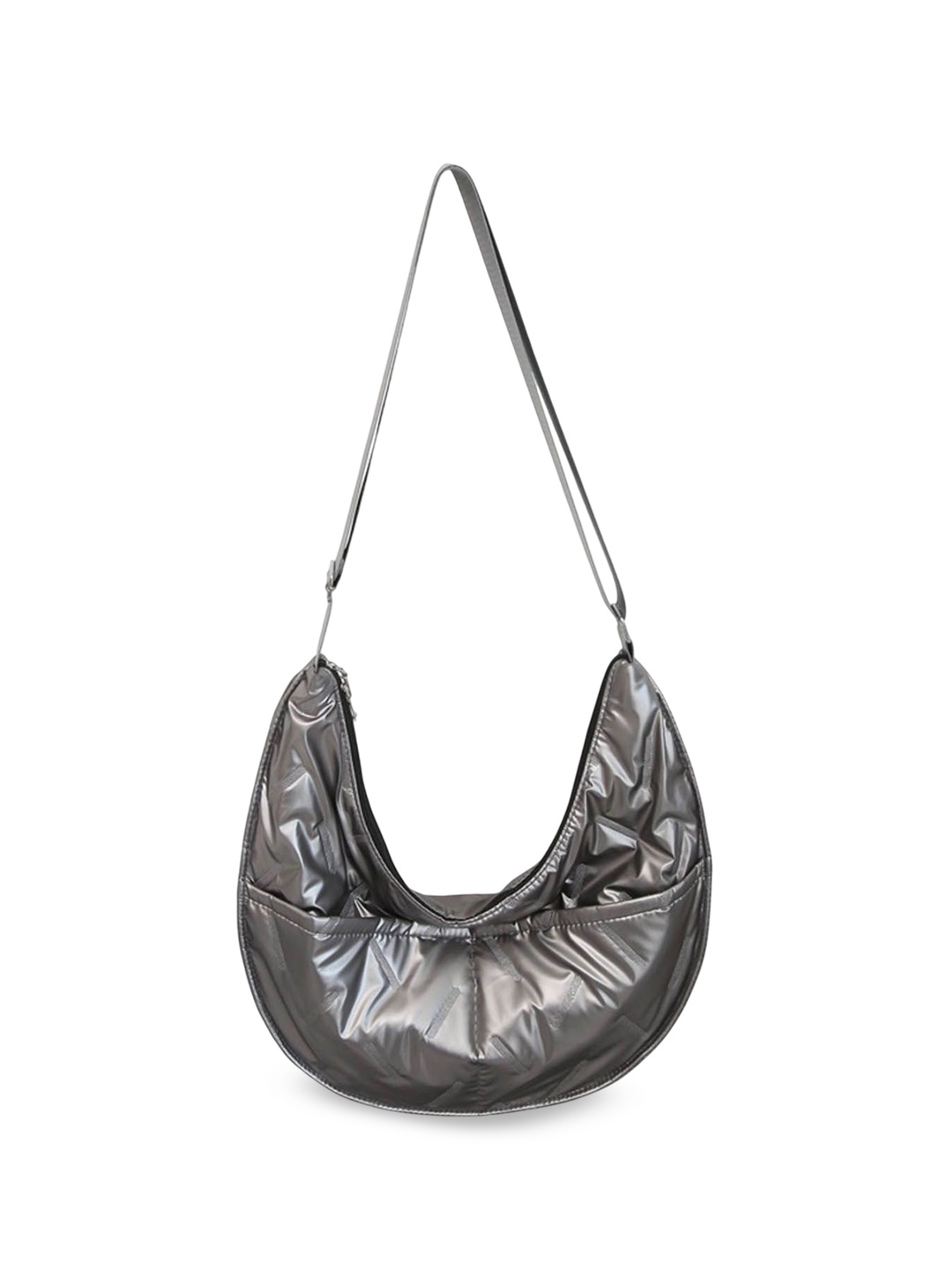 

StyleCast Half Moon Sling Bag with Tasselled, Silver