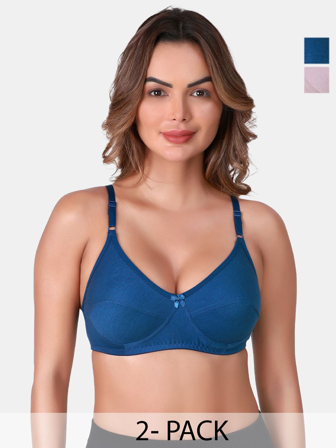 

SKDREAMS Full Coverage Bra pack of 2, Blue