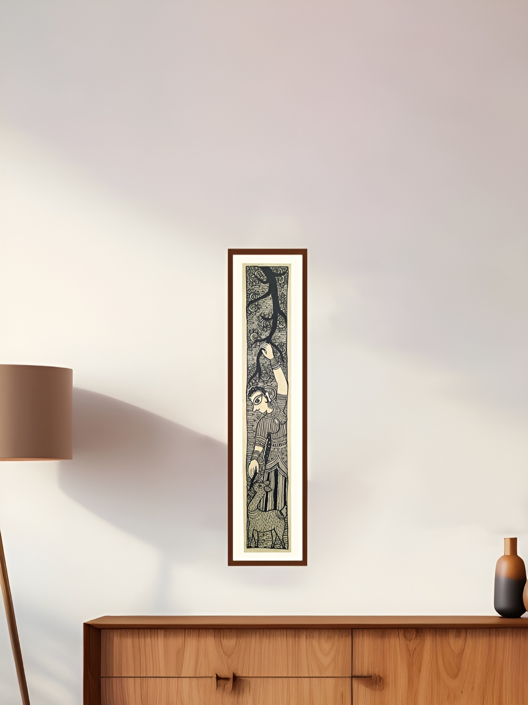 

DESIGN GAATHA Black & Purple 1 Piece Paper Other Wall Paintings