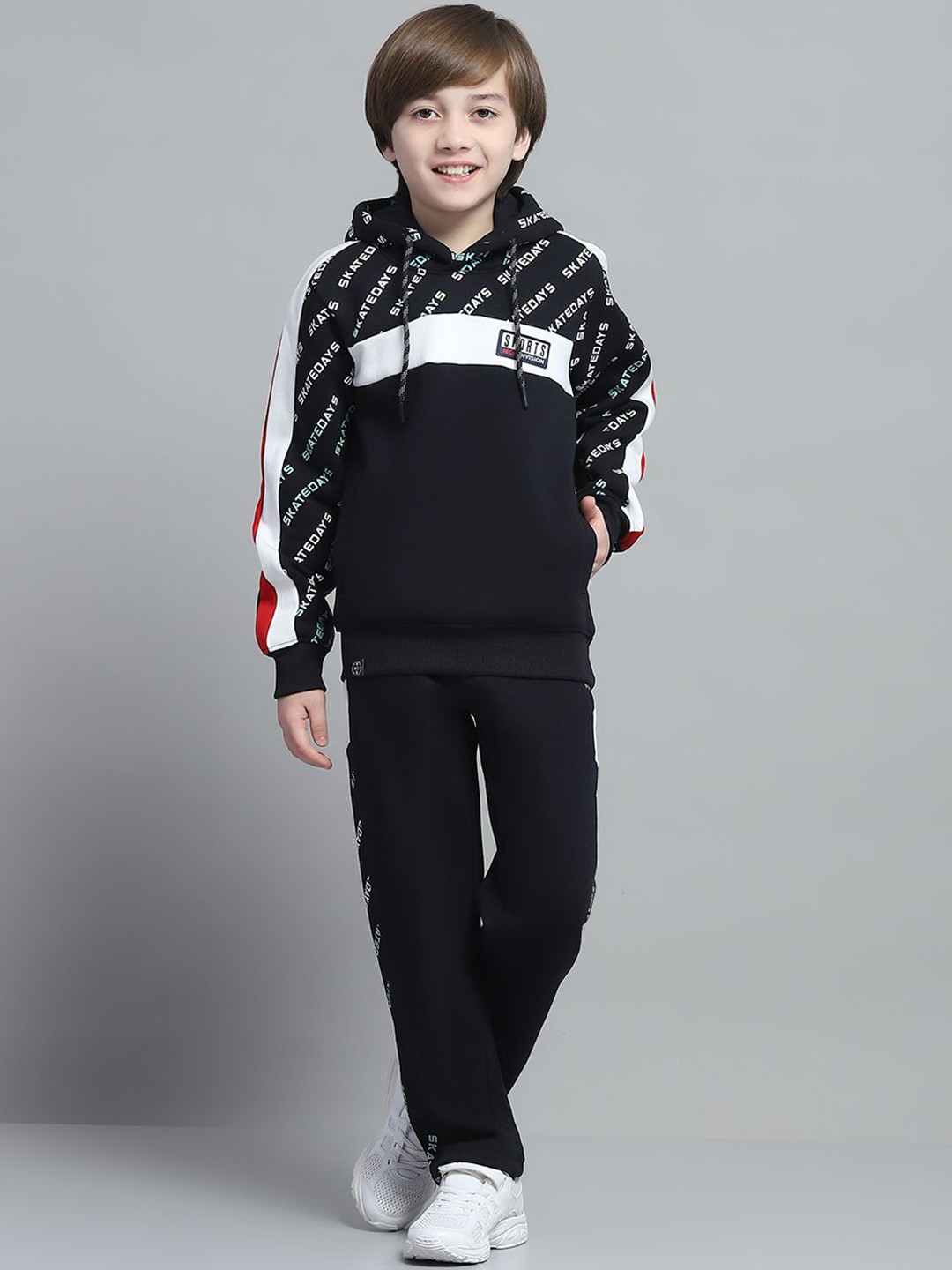 

Monte Carlo Boys Printed Tracksuits, Navy blue