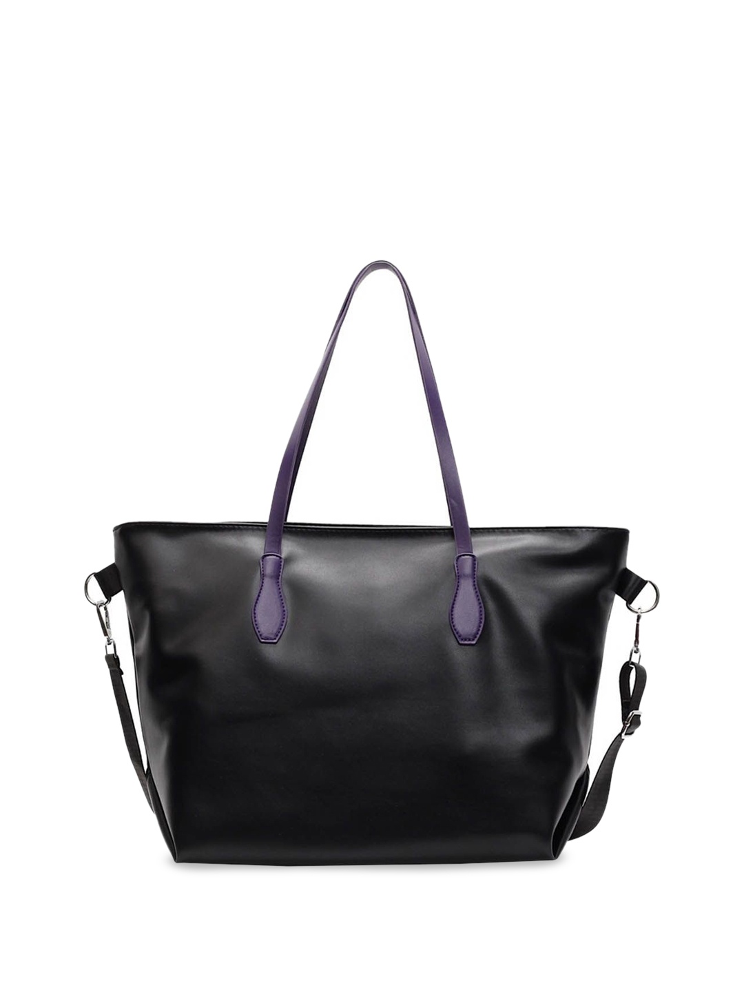 

StyleCast Oversized Shopper Shoulder Bag with Tasselled, Black