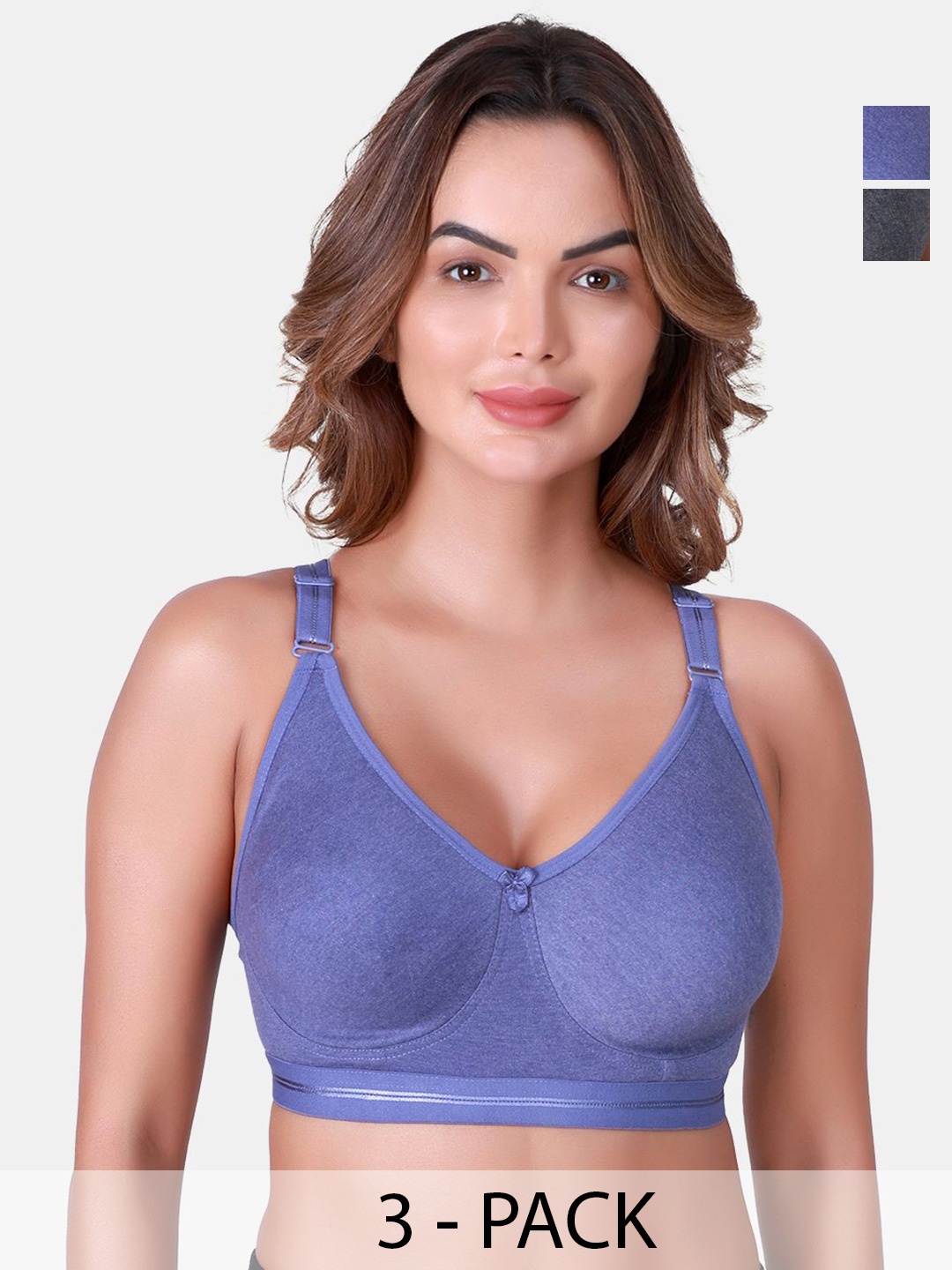 

SKDREAMS Full Coverage Bra pack of 2, Blue
