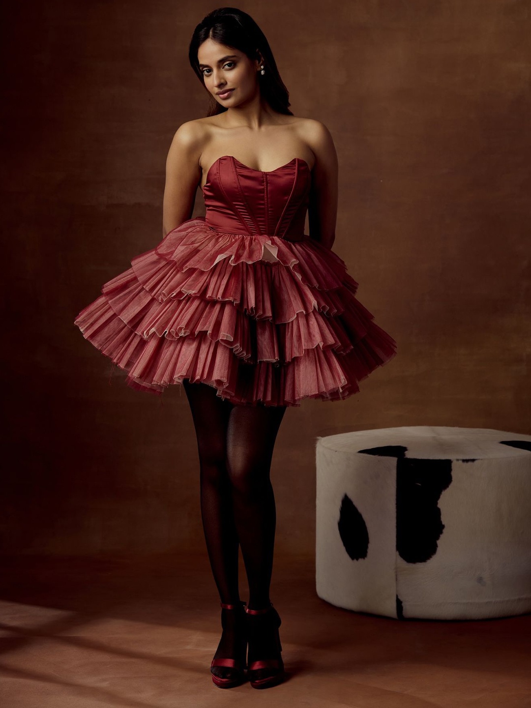 

Lea Clothing Co. A-Line Mini Dress, Burgundy