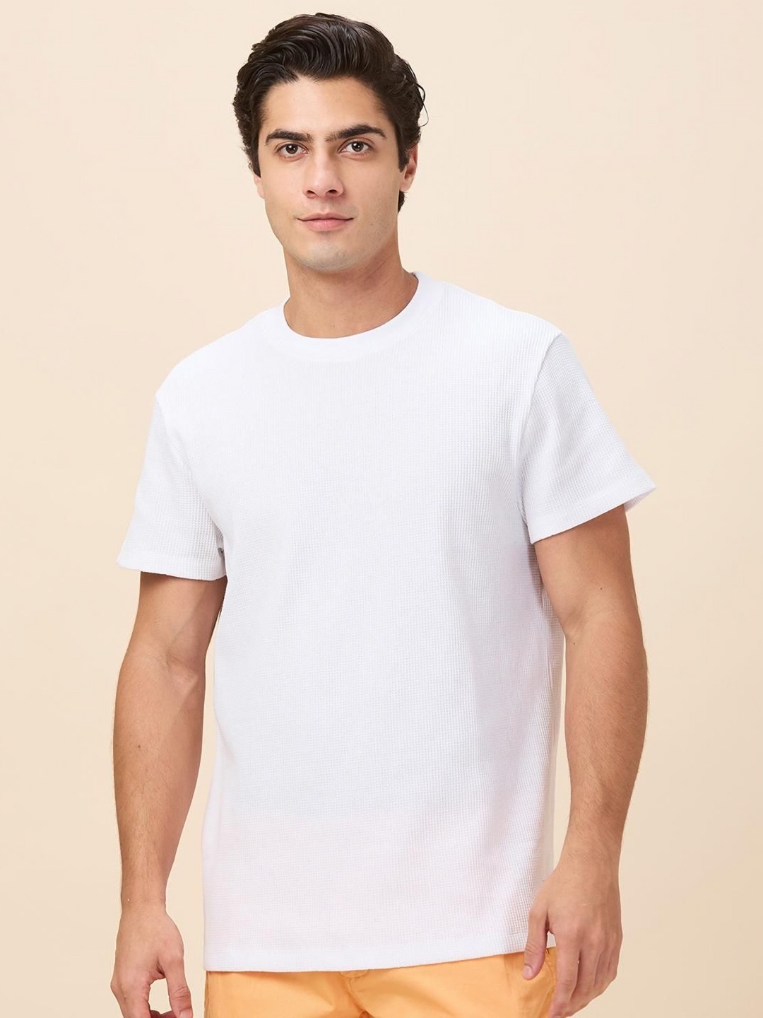 

Being Human Men Solid Round Neck T-shirt, White