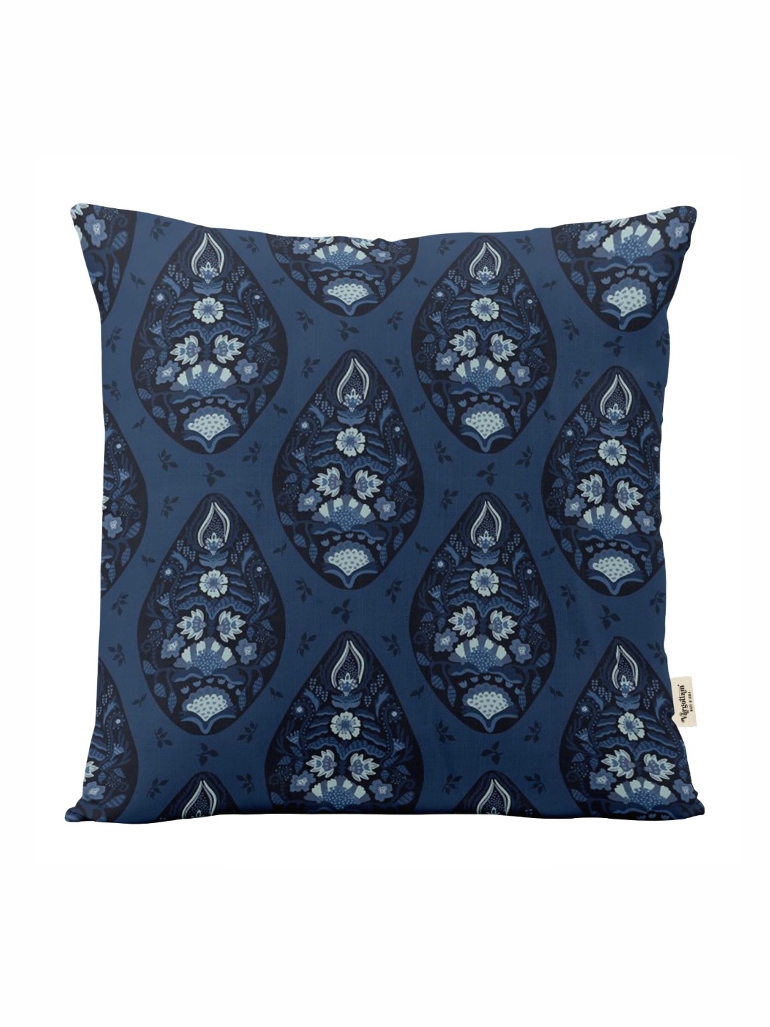 

Vargottam Blue & White Set of 5 Ethnic Motifs Square Cushion Covers
