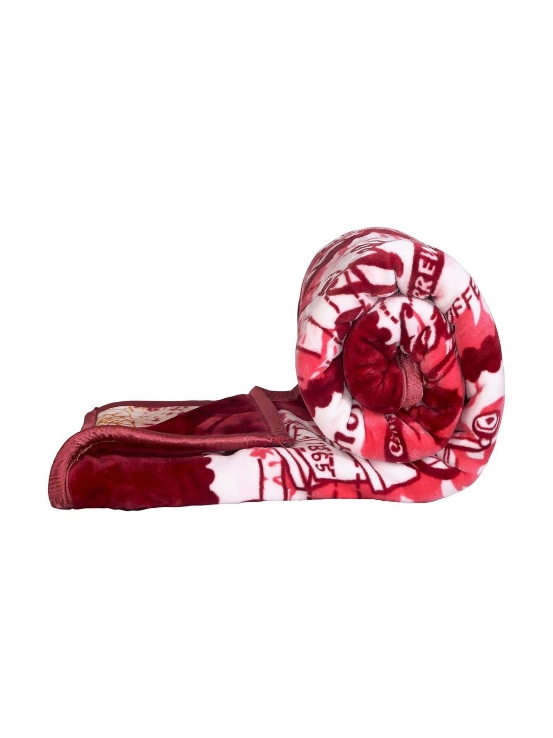 

tundwal's Red & Pink Abstract Printed Heavy Winter Mink Double Bed Blanket
