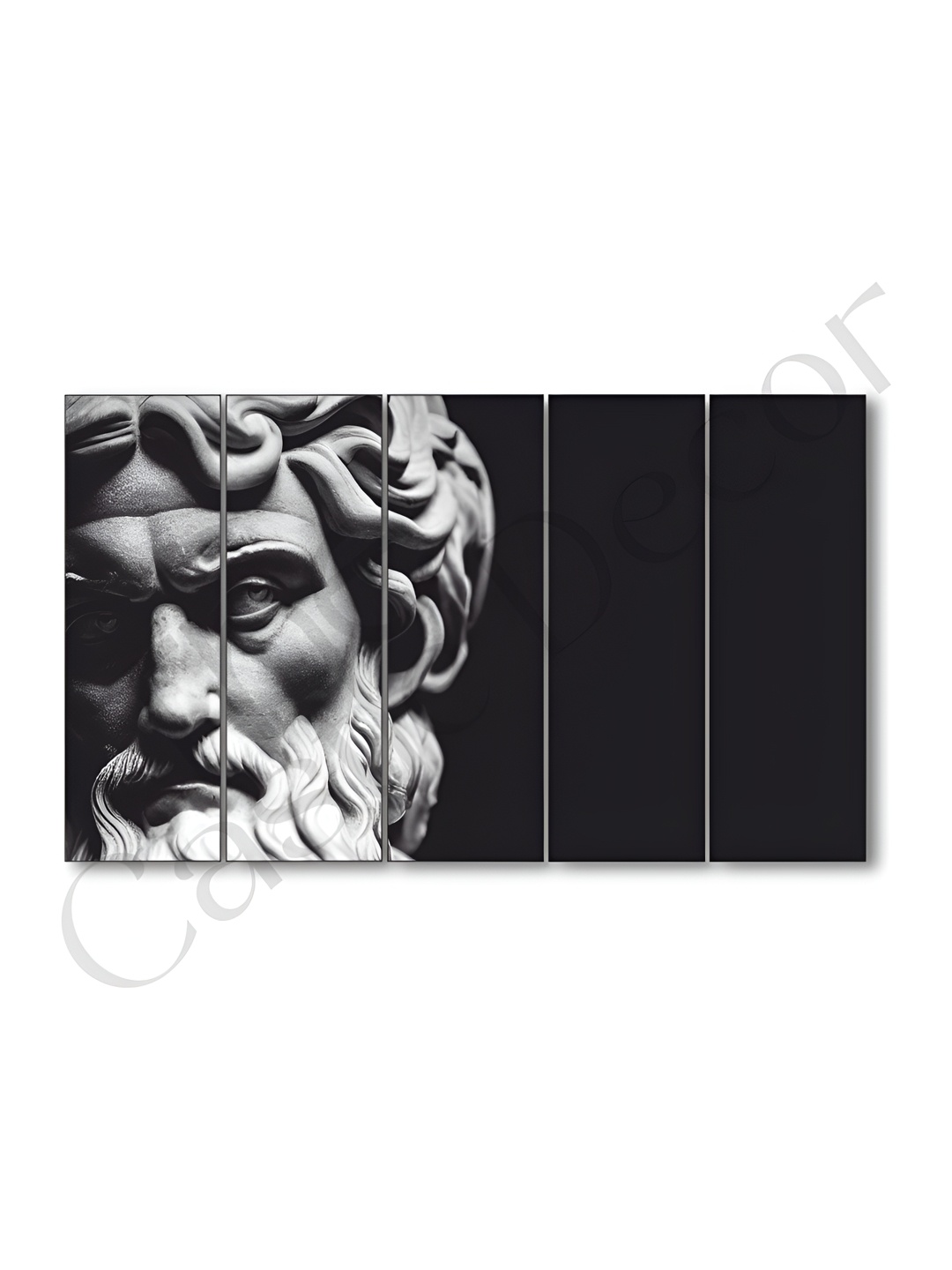 

The Castle Decor Black & White 5 Piece Paper Abstract Wall Paintings