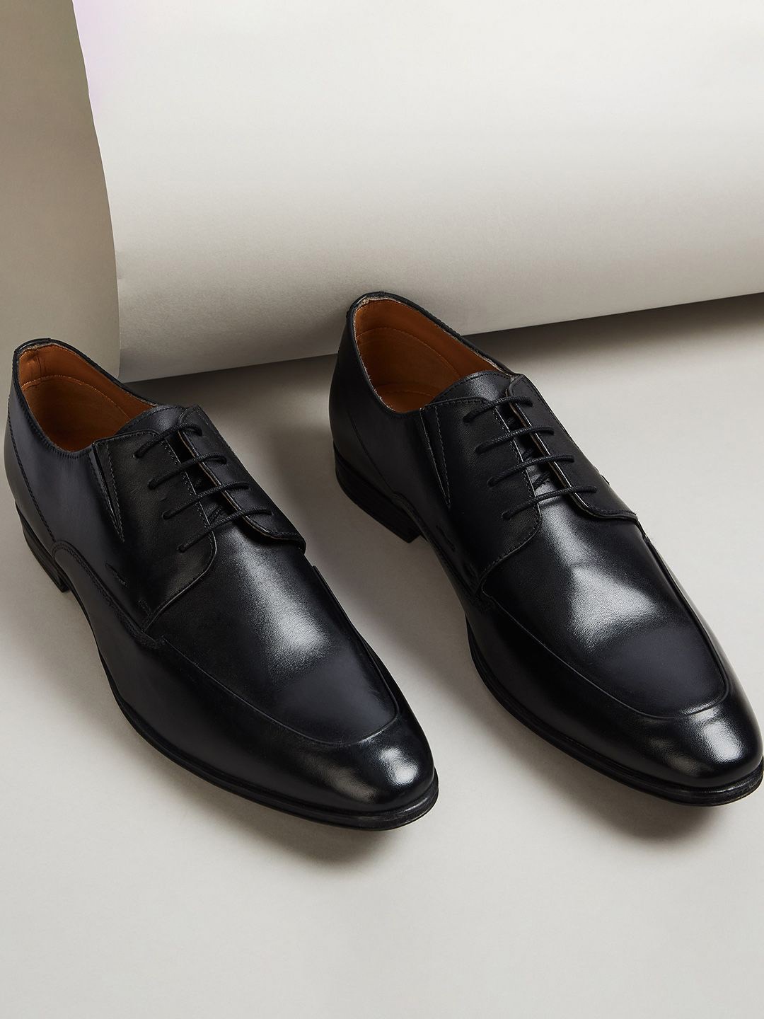 

CODE by Lifestyle Men Leather Derbys Shoes, Black