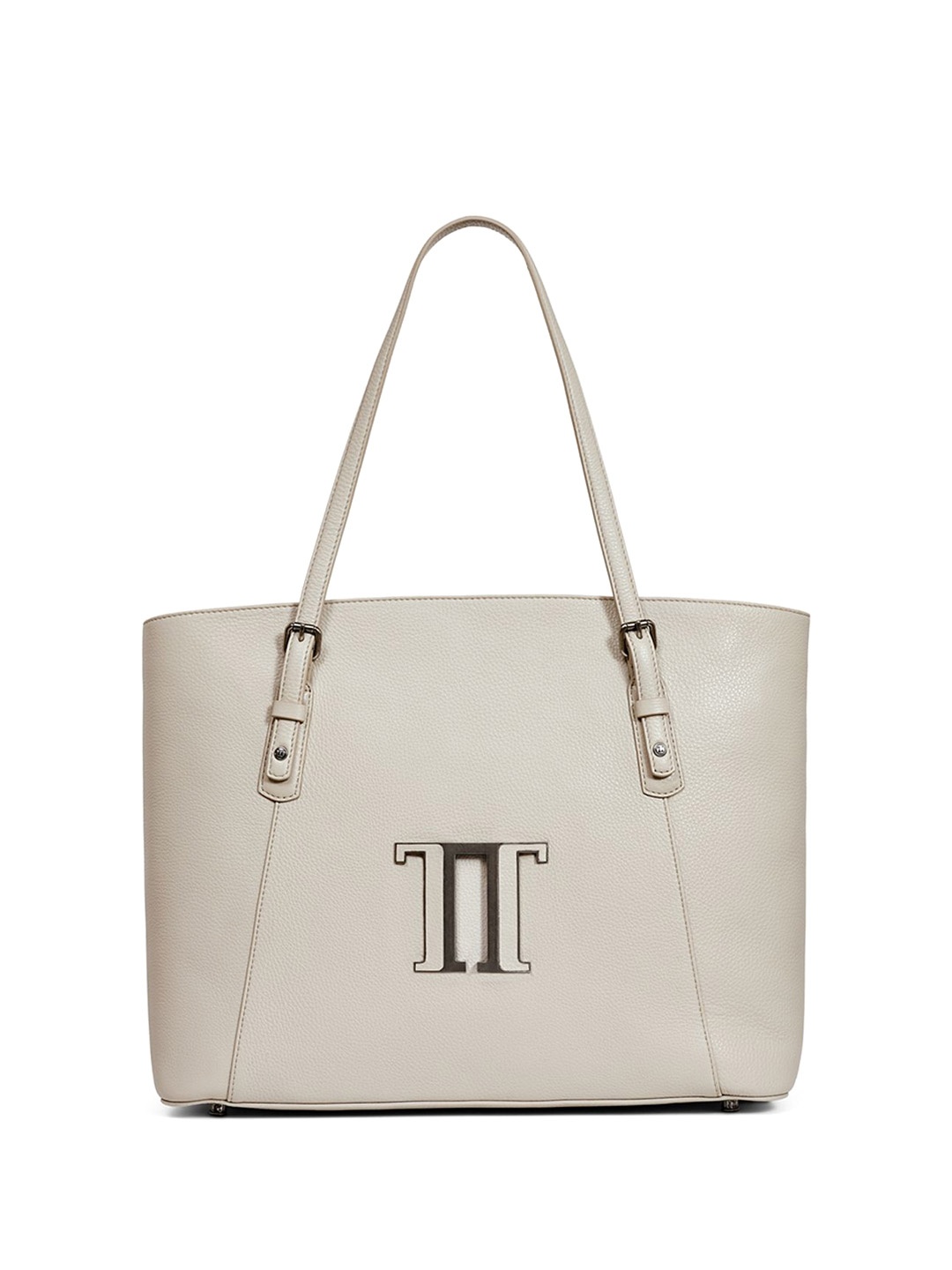 

Tarun Tahiliani Leather Structured Shoulder Bag, Grey