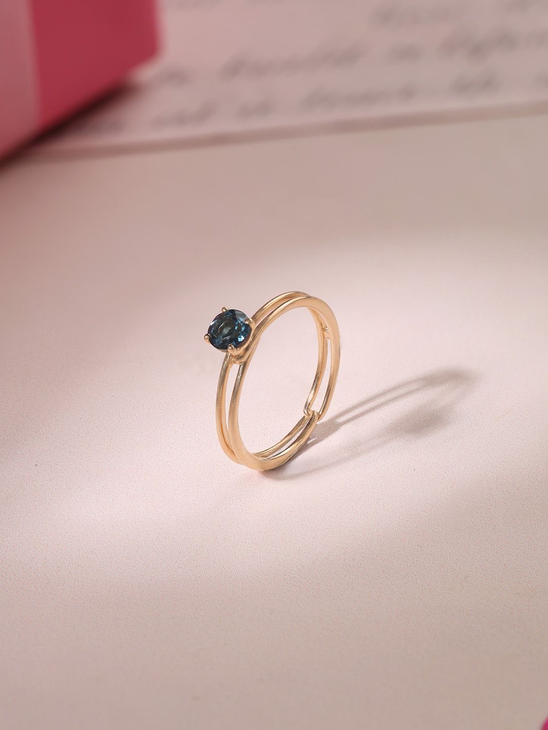 

Mia by Tanishq Women 14 Kt Love Topaz & Gold Ring