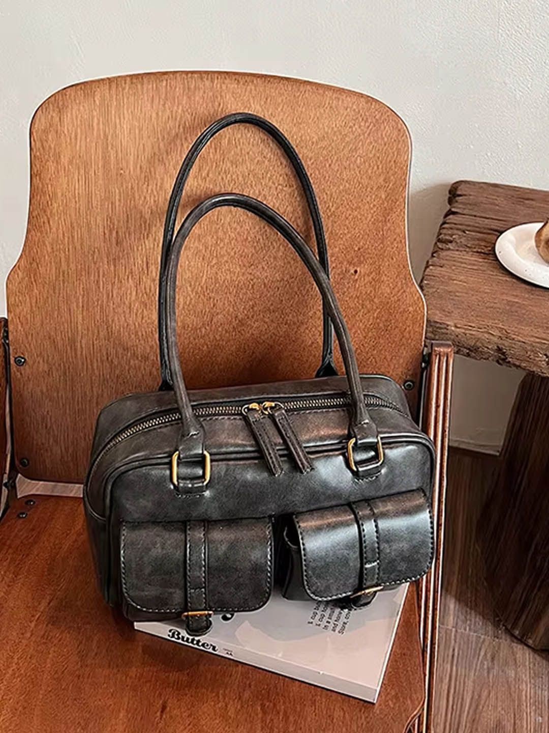 

StyleCast Structured Sling Bag, Black