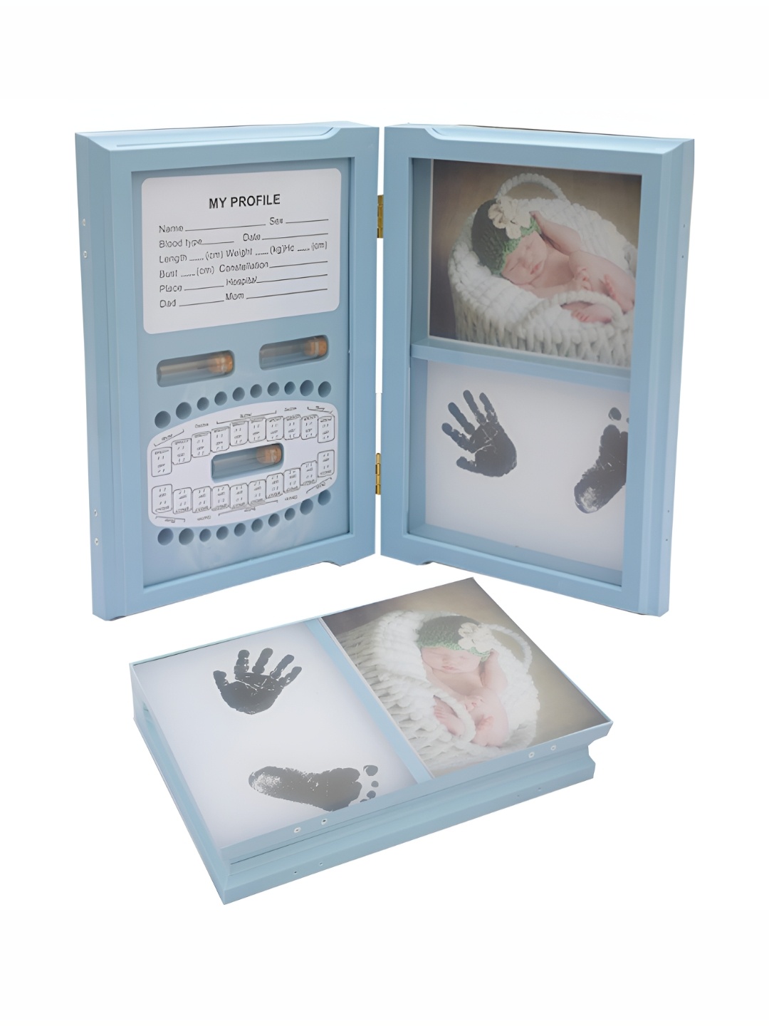 

HomeCloud Blue & White Table Photo Frames