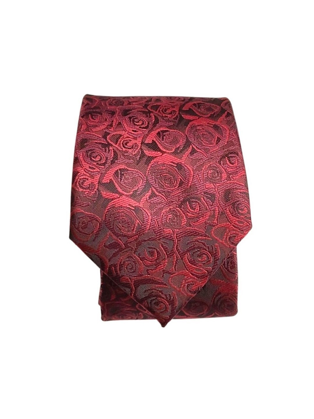 

Blacksmith Men Woven Design Broad Tie, Red