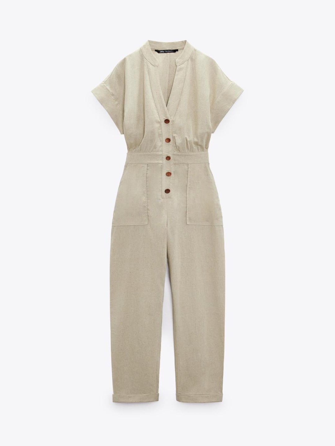 

ZARA Women Beige Jumpsuit