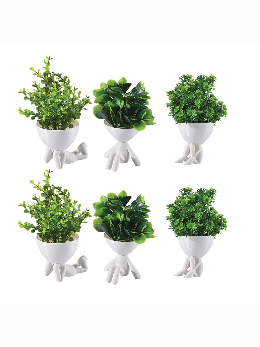 

Kuber Industries White 6 Pieces Artificial Plant