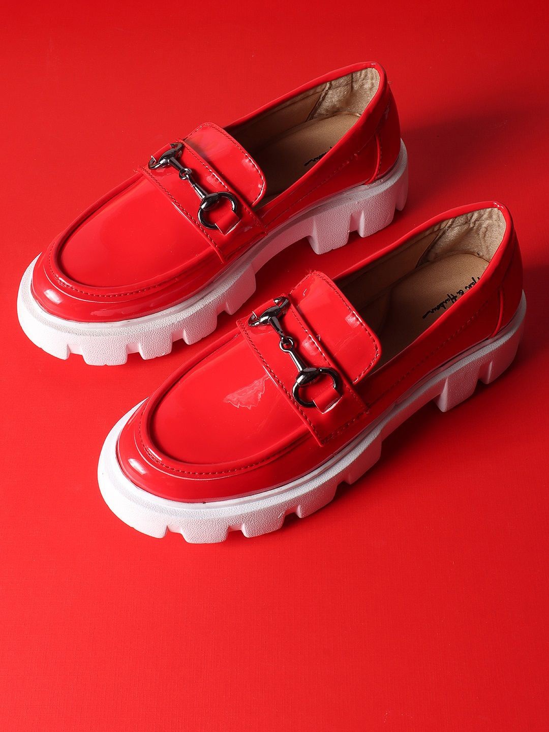 

Mast & Harbour Women Slip-On Loafers, Red