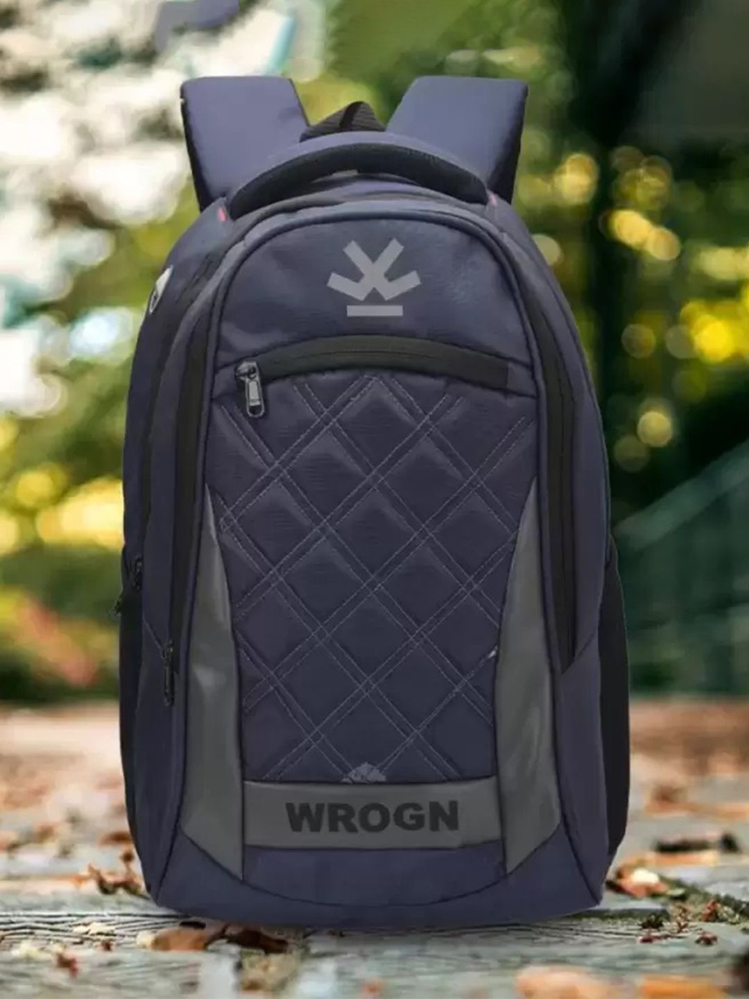 

WROGN Unisex Ergonomic Backpack, Navy blue