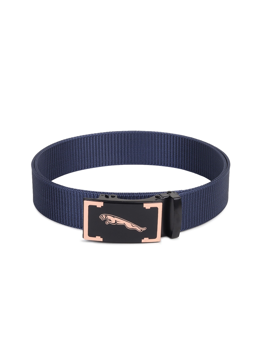 

Metronaut Men Textured Formal Belt, Blue