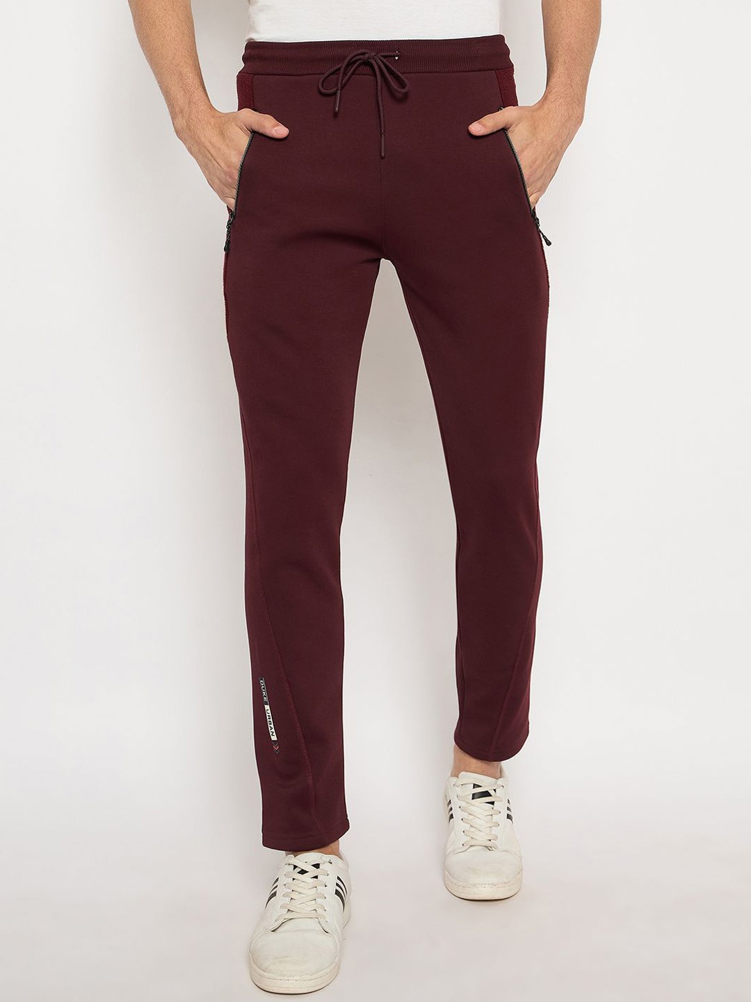 

Duke Men Cotton Relaxed-Fit Track Pants, Maroon