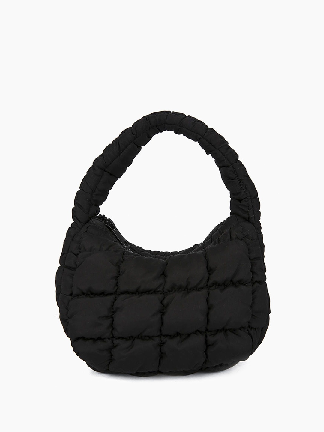 

StyleCast Geometric Half Moon Sling Bag, Black