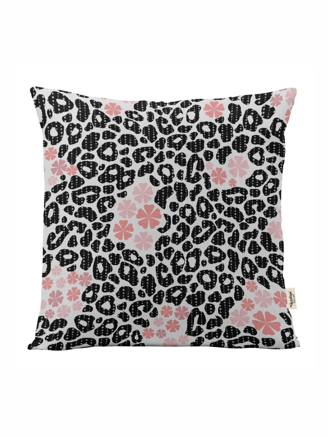 

Vargottam Black & Pink Set of 5 Floral Square Cushion Covers